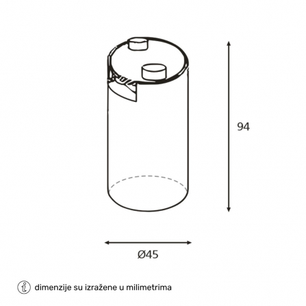LED svetiljka za dizajnerske enterijere – DAWN Skyline TJ-001 7W