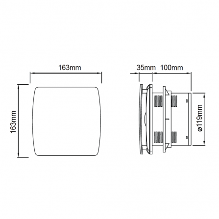 Ventilator za kupatilo obezbeđuje snažnu i tihu ventilaciju prostora kao što su kupatila, kuhinje i kancelarije