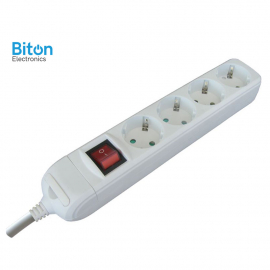 PRENOSNA PRIKLJUČNICA (PODSKLOP) 4 MESTA PREKIDAČ KB-RB-04KL