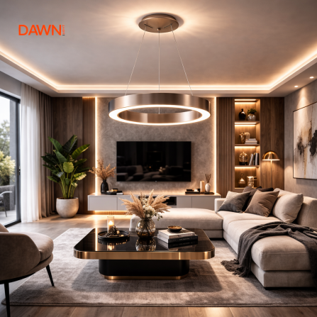 Visilica braon boje, snage 50W, sa dve boje svetla