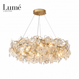 LUNA 326 LUSTER 7*G9 BRONZA