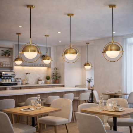 Visilica atraktivnog izgleda u boji mesinga