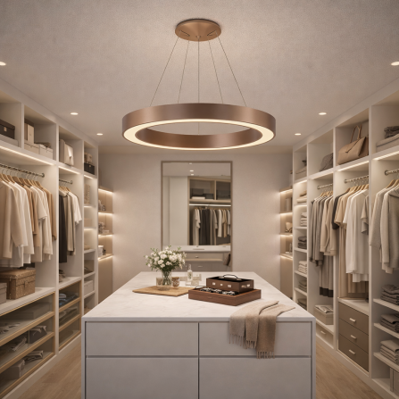 Visilica braon boje, snage 50W, sa dve boje svetla