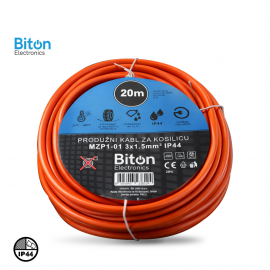 PRODUŽNI KABL ZA KOSILICU 20M MZP1-01 3x1.5mm IP44