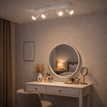 spot lampa sa 4*GU10 grla u beloj boji