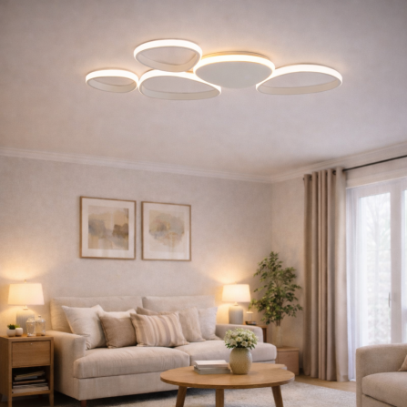 LED plafonjera snage 48W nudi visoku efikasnost i podešavanje boje svetla (3000, 4000, 6000K)