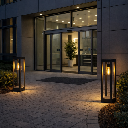 spoljna stubna lampa sa jednom E27 sijalicom