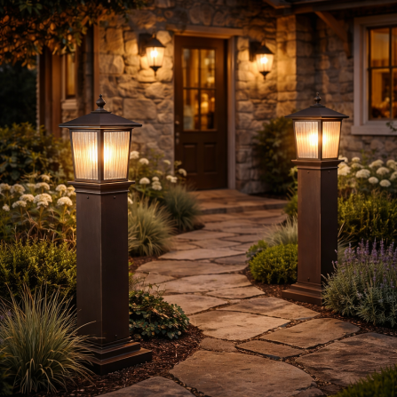 Stubni fenjer u boji kafe