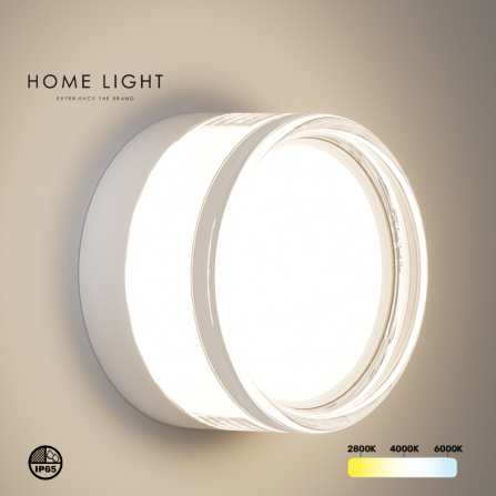 LED plafonjera bele boje sa IP65 zaštitom i sa tri boje svetla