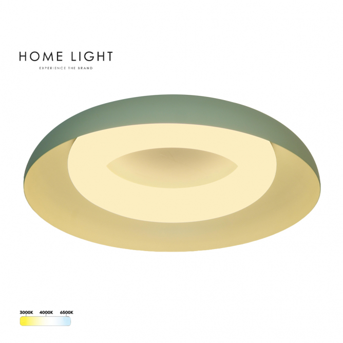 LED plafonjera snage 24W, zelene boje, sa tri boje svetla