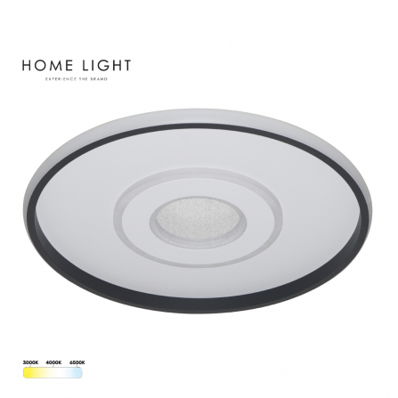 LED plafonjera crne boje, snage 30W sa tri boje svetla