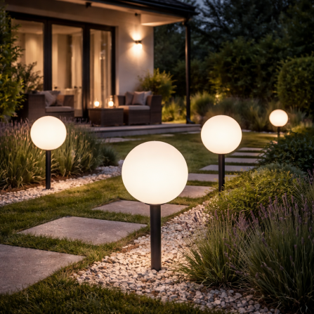 Solarna LED lampa, prečnik 300 mm, boja svetla 4000K