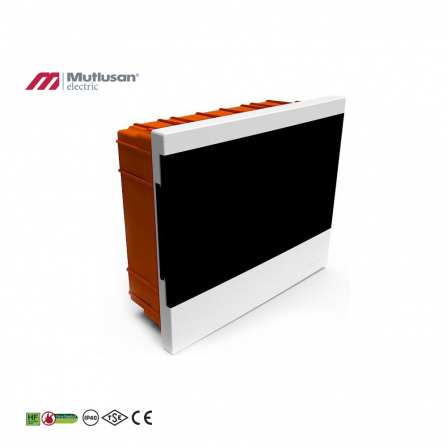 Ugradna razvodna tabla sa 12 mesta i transparentnim vratima.