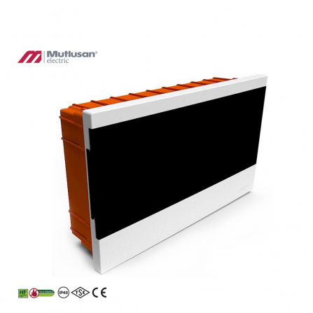 Ugradna razvodna tabla sa 18 mesta i transparentnim vratima.