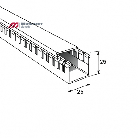 Perforirana kanalica dimenzija 25x25mm, dužine 2000mm