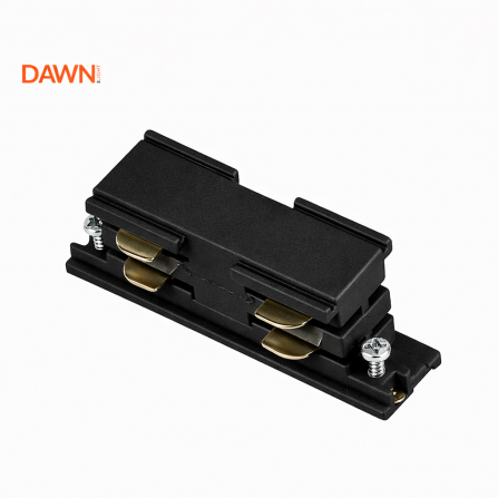 Trostepeni I konektor za redno povezivanje šina, crne boje