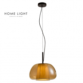 TALIA 97 LUSTER 1*E27 AMBER/CRNA