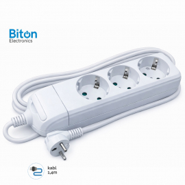 PRENOSNA PRIKLJUČNICA BITON TROSTRUKA 1,4M KB-RB-03L