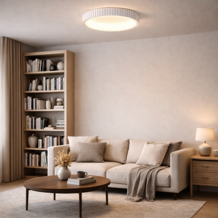 LED plafonjera bele boje, snage 40W, sa tri boje svetla