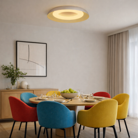 LED plafonjera snage 24W, boje kapućina, sa tri boje svetla