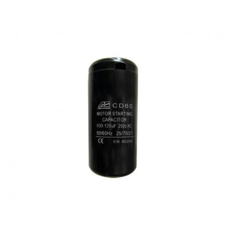 Startni kondenzator kapaciteta (Uf/VDB) - 100-125 μF.